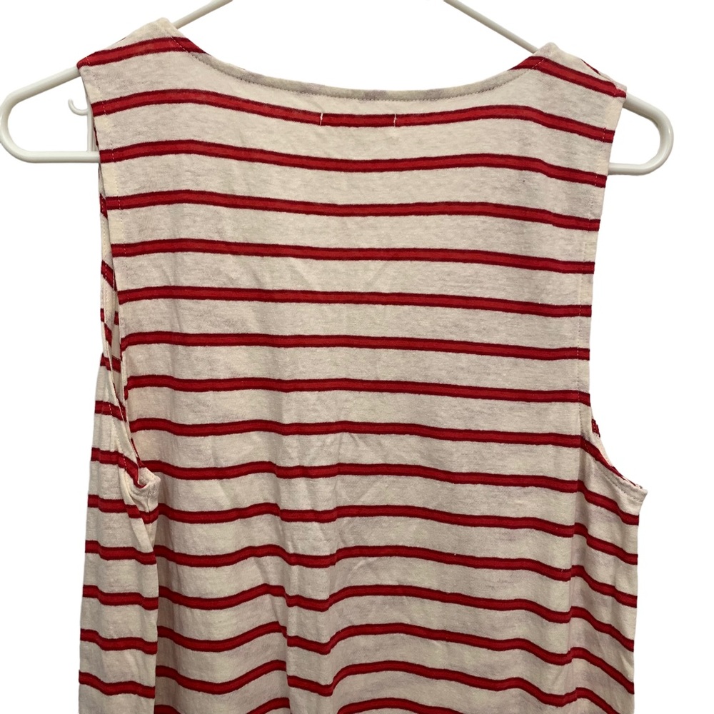 Madewell Red Stripe Linen Dress - Picture 10 of 11